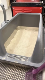 Туалет лоток металевий санітарний глибокий практичний з високими бортами для кота кішки маленької собаки домашніх улюбленців тварин з нержавіючої сталі гігієнічний стійкий мийний з захистом від запахів для дому квартири великий 60х40х30 см сірий (002319) фото від покупців 2