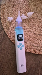 Електронний аспіратор назальний потужний для носа Electric Baby Nasal Aspirator соплеотсос електричний для новонароджених дітей з музикою білий фото від покупців 7