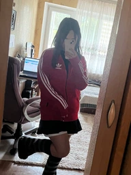 Женская спортивная кофта Adidas весна-осень трикотажная зипка красная XL размер