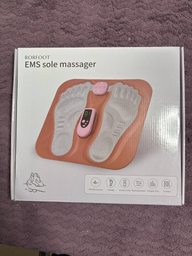 Масажер для ніг електричний міостимулятор вібраційний для ступень EMS килимок мікрострумовий стимулюючий кровообіг BRS Сірий