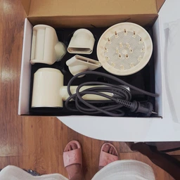 Фен Super Hair Dryer золотой с ионизацией и турборежимом 5 насадок (Y-41) фото от покупателей 3