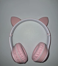Беспроводные наушники с кошачьими ушками CAT EAR Bluetooth 5.0 + EDR детские наушники, игровые с блютуз гарнитурой и LED подсветкой, черные VIV-23M фото от покупателей 9