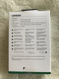 Мережевий зарядний пристрій Ugreen X553 Nexode Air GaN Tech USB + 2 x USB Type-C 65W (35042) Grey фото від покупців 3