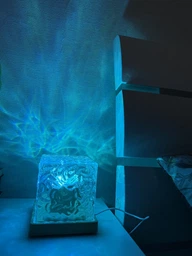 Нічник від USB куб зоряне небо LED настільна RGB лампа 16 кольорів для спальні та дитячої + пульт фото від покупців 7