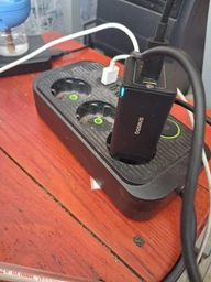Мережевий зарядний пристрій Baseus GaN5 Pro 65W 2 x Type-C + USB + Cable Type-C to Type-C 100W Black (CCGP120201)
