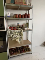 Стеллаж 4P StrongShelf 180Х90X40 см оцинкованный, равномерная нагрузка 175кг/полка, общая нагрузка до 875кг