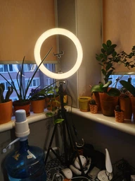 Світлодіодна лампа RZTK кільцева Light Ring 30 USB + штатив 2.1 м фото від покупців 5