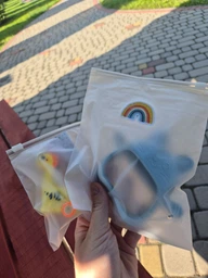 Прорезыватель силиконовый грызунок на руку "Cat Teether" для малышей от 3 месяцев голубой (PC1046)