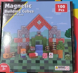 Магнитный конструктор Minecraft 100 шт по игре Майнкрафт Лесная ферма Mk001061