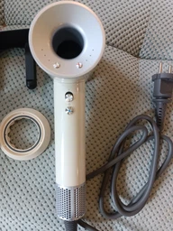 Фен для волосся професійний Super Hair Dryer 5в1 з тримачем білий + сірий фото від покупців 5
