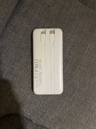 Повербанк умб 20000 mAh с быстрой зарядкой qc и встроенными кабелями type c lightning Andowl power bank Q-CD219X1 павербанк для телефона планшета айпада устройств powerbank внешний портативный аккумулятор повербанки большой емкости белый фото от покупателей 4