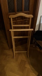 Вешалка напольная с полочкой дубовая 102x45x37 см коричневая фото от покупателей 1