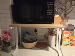 Підставка для мікрохвильової печі в стилі Лофт каркас металевий StepLoft Rack-292