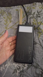 Повербанк 50000 mah 22.5W Super Fast Charge 10024 з LED дисплеєм і швидкою зарядкою PD/QC 3 порта powerbank павербанк для телефона apple айфона iphone самсунг samsung роутера планшета універсальний з ліхтариком фото від покупців 16
