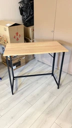Стіл розкладний Моріс 900 Ferrum-decor 750x900x500 Чорний метал ДСП Дуб Сонома 16 мм (MORI904) фото від покупців 1