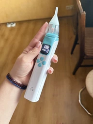 Електронний аспіратор назальний потужний для носа Electric Baby Nasal Aspirator соплеотсос електричний для новонароджених дітей з музикою білий фото від покупців 2