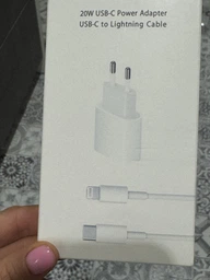 Комплект швидкої зарядки 20W для телефона Apple iPhone type-c to lightning 7 8 X 11 12 13 14 pro max plus mini iPad адаптер мережевий зарядний пристрій блок тайпсі лайтнінг usb-c power adapter швидка зарядка айфон айпад кабель лайтінг тайп-с 1м фото від покупців 1