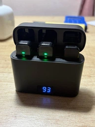 Мікрофон бездротовий петличний для телефону петличка для айфона iphone з шумозаглушенням на 2 мікрофони для андроїда смартфона з зарядним кейсом вітрозахистом для запису звуку гарнітура для блогерів відео ютуб бездротова type c M3 OnePro чорний 73718