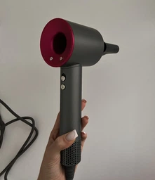 Фен для волосся Super Hair Dryer 1600 Вт + насадка концентратор, синій / золото фото від покупців 4