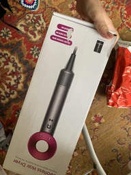 Фен для волосся Super Hair Dryer 1600 Вт + насадка концентратор, синій / золото фото від покупців 3