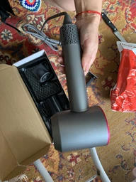Фен для волосся Super Hair Dryer 1600 Вт + насадка концентратор, синій / золото