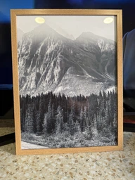 Фоторамка пластиковая 30х40 багет: AM1513-X073 Светлое дерево (с глянцевым стеклом 1-1.5мм, двп) EmojiFrame