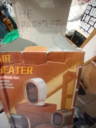 Керамический обогреватель AIR HEATER 1200W, портативный настольный, до 20 м² БЕЛЫЙ