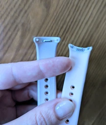 Силіконовий ремінець Original Design MiJobs для фітнес браслета Xiaomi Mi Band 8/9/10 з металевим кріпленням Burgundy (mrk3352) фото від покупців 5