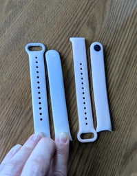 Силіконовий ремінець Original Design MiJobs для фітнес браслета Xiaomi Mi Band 8/9/10 з металевим кріпленням Burgundy (mrk3352) фото від покупців 4