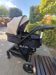 Універсальна коляска трансформер 2в1 Ninos Ventura, Light Beige екошкіра