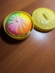 Антистресс игрушка сквиш Пельмень, 10 см, Радужный, Bun Rainbow Mystery Squishy Dumpling фото от покупателей 2