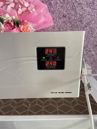 Стабілізатор напруги Real-El Stab Slim-2000 White (EL122400008)