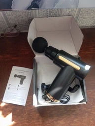 Перкусійний масажний пістолет для тіла Massage Gun вібромасажер для м'язів червоний