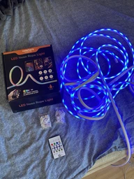 Неоновая лента 10 метров управления с телефона LED Neon Rope Light гибкая умная светодиодная подсветка USB Bluetooth IP68 (LONGITUD) фото от покупателей 9