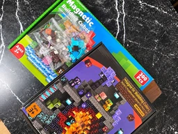 Магнітний конструктор Minecraft 100 шт + ПОДАРУНОК 3 фігурки по грі Майнкрафт Підземелля та лава Mk001019 фото від покупців 1