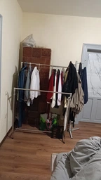 Стойка вешалка для одежды усиленная металическая двойная фото от покупателей 1