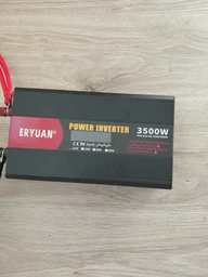 Инвертор 12V 220V 3500W Eryuan с чистой синусоидой, преобразователь напряжения с 12 В в 220 В, автомобильный DC/AC инвертор с дисплеем и 2 розетками для ноутбука, телевизора, освещения и резервного питания, ER-3500A