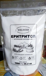 Еритритол 2 кг WELWISS, натуральний замінник цукру без калорій