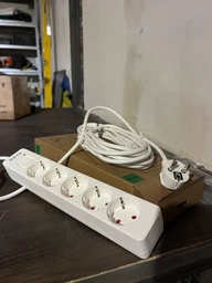Мережевий фільтр-подовжувач RZTK Line 570 7 м 5 розеток White