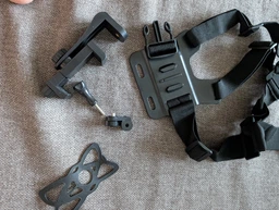 Кріплення на груди для смартфона та GoPro нагрудний тримач екшн камер телефону Chest Mount універсальний регульований для зйомки від першої особи POV відео спорту велосипеда мотоцикла бігу подорожей активного відпочинку з J-hook страховою сіткою чорний