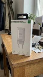 Сетевое зарядное устройство RZTK Block PD 65W USB-A + USB-C White