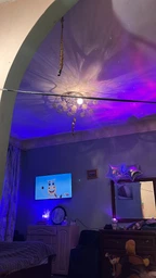 Нічник від USB куб зоряне небо LED настільна RGB лампа 16 кольорів для спальні та дитячої + пульт фото від покупців 3
