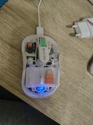 Мышь аккумуляторная BAVIN G-K-992 RGB Wireless 2.4G Plug-and-play DPI Bluetooth 5.1 White