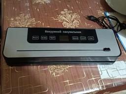 Вакуумний пакувальник побутовий вакууматор Deluxe Food Model: vs0150 українська версія для їжі так продуктів 120 Вт з дисплеєм та різаком + шланг для вакуумування фото від покупців 8