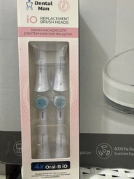 Насадки для зубной щетки oral b io универсальные Dental Man Soft iO сменные головки для электрической щетки орал био для чувствительных зубов мягкая жесткость белые 4 шт