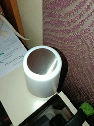 Аккумуляторний нічник з USB зарядкою LED RGB лампа в спальню Villa Volance з пультом, зміна 13 кольорів, регулювання яскравості біла + жовта фото від покупців 3