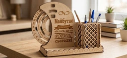 Настільний календар EkoDar Вічний календар з органайзером на стіл з дерева (фанери) (03080002-3)
