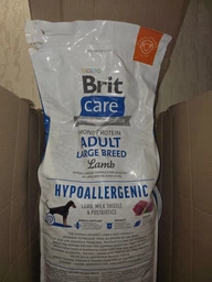 Корм для собак больших пород Brit Care Dog Hypoallergenic Adult Large Breed гипоаллергенный с ягненком 12 кг (8595602559077)
