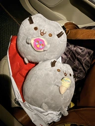 Мягкая Плюшевая Игрушка Plush Кот Пушин с Мороженым Pusheen 15 см серый (1024602)