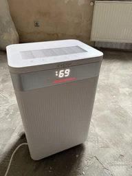 Осушувач повітря EvoAir ComfoDry 20, до 50 м², 20 л/добу, резервуар 3,8 л, датчик вологості, сушіння білизни, нічний режим, білий фото від покупців 9